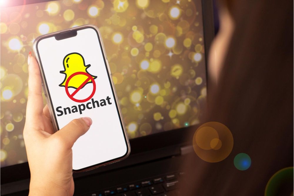 Restricting Snapchat app with screen time settings