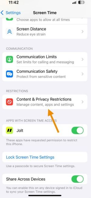 Quick method to disable Instagram on iPhone - jolt app.jpg