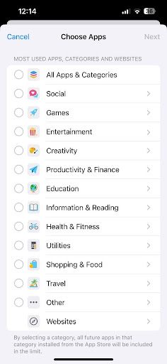 Youtube app setting to block